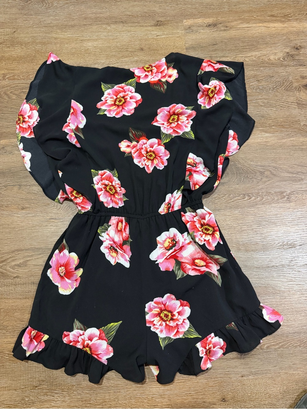 Umgee Floral Ruffle Romper – Size Small - Picture 6 of 9